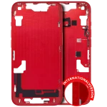 Apple iPhone 14 Middle Frame with Small Parts (No Charger Flex) - Red AM Plus