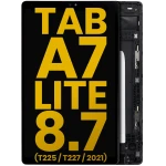 Samsung Galaxy Tab A7 Lite 8.7" (T225 / T227) (2021) (Cellular Version) Display + Frame - Black Refurbished