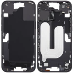 Apple iPhone 16 Plus Middle Frame with Small Parts (No Charger Flex) - Black AM Plus