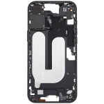 Apple iPhone 16 Plus Middle Frame with Small Parts (No Charger Flex) - Black AM Plus
