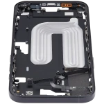 Apple iPhone 16 Plus Middle Frame with Small Parts (No Charger Flex) - Black AM Plus