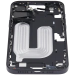 Apple iPhone 16 Plus Middle Frame with Small Parts (No Charger Flex) - Black AM Plus