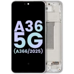 Samsung Galaxy A36 Display + Frame - White SVP