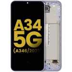 Samsung Galaxy A34 Display + Frame - Violet Refurbished