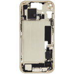 Apple iPhone 15 Middle Frame with Small Parts - Yellow Pulled B