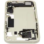 Apple iPhone 15 Middle Frame with Small Parts - Yellow Pulled B