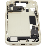 Apple iPhone 15 Middle Frame with Small Parts - Yellow Pulled B