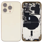 Apple iPhone 14 Pro Housing with Small Parts (No Charger Flex) - Gold Pulled C