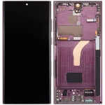 Samsung Galaxy S22 Ultra Display + Frame (120Hz) - Burgundy Soft Oled