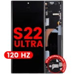 Samsung Galaxy S22 Ultra Display + Frame (120Hz) - Graphite / Sky Blue / Red Soft Oled