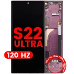 Samsung Galaxy S22 Ultra Display + Frame (120Hz) - Burgundy Soft Oled