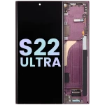 Samsung Galaxy S22 Ultra Display + Frame - Burgundy SVP