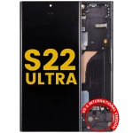 Samsung Galaxy S22 Ultra Display + Frame - Phantom Black Refurbished