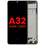 Samsung Galaxy A32 4G Display + Frame - Awesome Black AM Plus