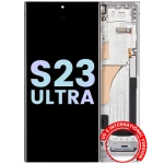 Samsung Galaxy S23 Ultra Display + Frame - Sky Blue / Lime SVP
