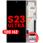 Samsung Galaxy S23 Ultra Display + Frame - Sky Blue Soft Oled (120Hz) AM Pro