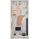 Samsung Galaxy S23 Ultra Display + Frame - Cream Soft Oled (120Hz) AM Pro