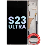 Samsung Galaxy S23 Ultra Display + Frame - Cream SVP