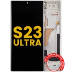 Samsung Galaxy S23 Ultra Display + Frame - Cream Refurbished