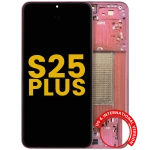 Samsung Galaxy S25 Plus Display + Frame - Coral Red Refurbished