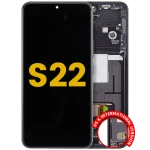 Samsung Galaxy S22 Display + Frame - Phantom Black Refurbished