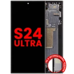 Samsung Galaxy S24 Ultra Display + Frame - Titanium Black Soft Oled