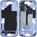 Apple iPhone 16 Middle Frame with Small Parts (No Charger Flex) - Ultramarine Pulled B