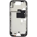 Apple iPhone 16 Pro Middle Frame with Small Parts (No Charger Flex) - Black Titanium Pulled C