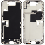 Apple iPhone 16 Pro Max Middle Frame with Small Parts (No Charger Flex) - White Titanium Pulled C