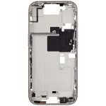 Apple iPhone 16 Pro Middle Frame with Small Parts (No Charger Flex) - White Titanium Pulled B