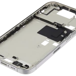 Apple iPhone 16 Pro Middle Frame with Small Parts (No Charger Flex) - White Titanium Pulled B