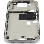 Apple iPhone 16 Pro Middle Frame with Small Parts (No Charger Flex) - White Titanium Pulled B
