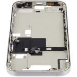 Apple iPhone 16 Pro Middle Frame with Small Parts (No Charger Flex) - White Titanium Pulled B