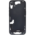 Apple iPhone 15 Middle Frame with Small Parts (No Charger Flex) - Black Pulled C