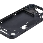 Apple iPhone 15 Middle Frame with Small Parts (No Charger Flex) - Black Pulled C