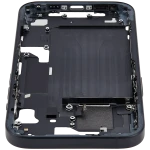 Apple iPhone 15 Middle Frame with Small Parts (No Charger Flex) - Black Pulled C