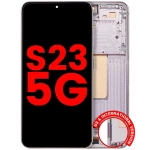 Samsung Galaxy S23 Display + Frame - Pink / Lavender Soft Oled