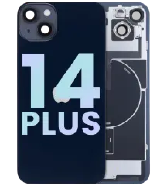 Apple iPhone 14 Plus Back Cover with Magnet Bazel incl NFC and Flash Flex - Midnight Service Pack