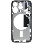 Apple iPhone 15 Pro Middle Frame with Small Parts (No Charger Flex) - Natural Titanium Pulled C