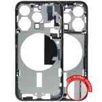 Apple iPhone 15 Pro Middle Frame with Small Parts (No Charger Flex) - Natural Titanium Pulled C