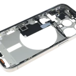 Apple iPhone 15 Pro Middle Frame with Small Parts (No Charger Flex) - Natural Titanium Pulled C