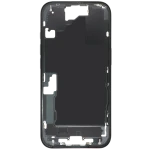 Apple iPhone 16 Middle Frame with Small Parts (No Charger Flex) - Black Pulled C
