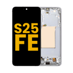 Samsung Galaxy S25 FE Display + Frame - White Refurbished