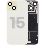 Apple iPhone 15 Back Cover with Magnet Bazel incl NFC and Flash Flex - Yellow Pulled B