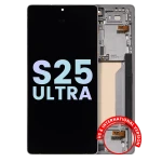Samsung Galaxy S25 Ultra Display + Frame - Titanium White Silver SVP