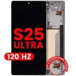 Samsung Galaxy S25 Ultra Display + Frame (120Hz) - Titanium White Silver Soft Oled AM Plus