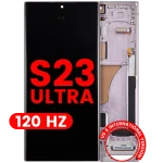 Samsung Galaxy S23 Ultra Display + Frame - Lavender Soft Oled (120Hz) AM Plus