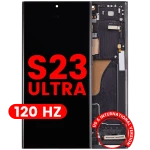 Samsung Galaxy S23 Ultra Display + Frame - Phantom Black Soft Oled (120Hz) AM Plus