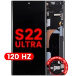 Samsung Galaxy S22 Ultra Display + Frame - Graphite / Sky Blue / Red Soft Oled (120Hz) AM Plus