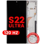 Samsung Galaxy S22 Ultra Display + Frame (120Hz) - Phantom White Soft Oled